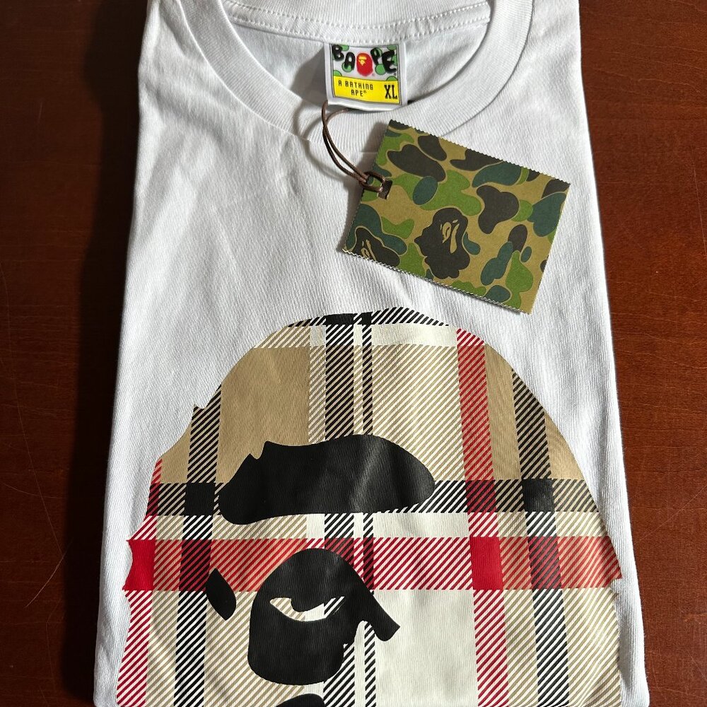 BAPE x Burberry White Tee XL